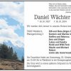 Waechter Daniel 1927-2014 Todesanzeige